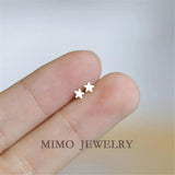 US 14k Filled Small Star Earrings for Daily Wear