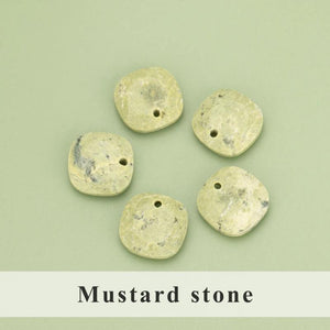 Natural Stone Charms for Jewelry Making, 2 pcs/lot