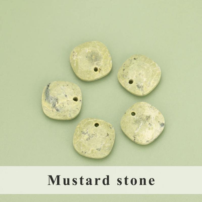 Natural Stone Charms for Jewelry Making, 2 pcs/lot