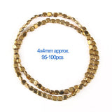 AAA+ Hematite Beads Gold-Plated Spacer 15''