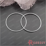 Silver Copper Closed Rings DIY Jewelry Findings Accessories