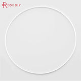Silver Copper Closed Rings DIY Jewelry Findings Accessories