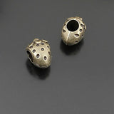 30PCS Antique Bronze Strawberry Large Hole Spacer Beads Bracelet DIY Findings