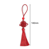 6pcs Red Chinese Knot Tassels Festive Fringe Pendant Decorations Gift
