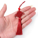6pcs Red Chinese Knot Tassels Festive Fringe Pendant Decorations Gift