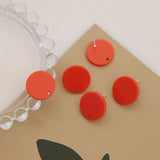 10x Colorful Round Earring Bases for DIY Jewelry Making