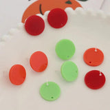 10x Colorful Round Earring Bases for DIY Jewelry Making