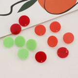 10x Colorful Round Earring Bases for DIY Jewelry Making