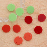 10x Colorful Round Earring Bases for DIY Jewelry Making