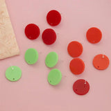 10x Colorful Round Earring Bases for DIY Jewelry Making