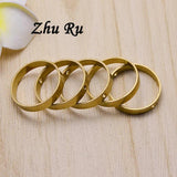 10pcs Copper 25mm Circle Donuts Ring Vintage Pendants Charms for Necklace DIY