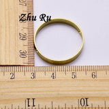 10pcs Copper 25mm Circle Donuts Ring Vintage Pendants Charms for Necklace DIY