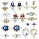 20pcs Devil's Eye Double Hole Jewelry Accessories DIY Necklace Bracelet