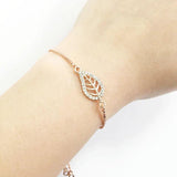 20pcs Devil's Eye Double Hole Jewelry Accessories DIY Necklace Bracelet