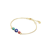 20pcs Devil's Eye Double Hole Jewelry Accessories DIY Necklace Bracelet