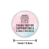 500pcs 1in Thank You Small Business Stickers