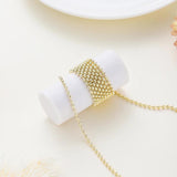 1-2.4mm 14K Plated Brass Round Beads Chain Ball Chain for DIY Necklace Bracelet