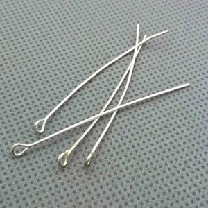 100X 50mm Eye Pins Head Pins silver bronze jewelry findings accessories