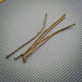100X 50mm Eye Pins Head Pins silver bronze jewelry findings accessories