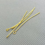 100X 50mm Eye Pins Head Pins silver bronze jewelry findings accessories