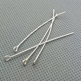 100X 50mm Eye Pins Head Pins silver bronze jewelry findings accessories