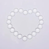 100PCS 14MM Clear Glass Cabochons DIY Jewelry Findings