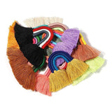 2pcs Rainbow Tassels Boho Pendants For Jewelry Making DIY Earrings Keychain