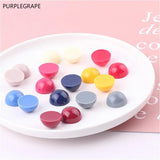 Resin Patch Semi-Circular Earrings Accessories 10 Pieces