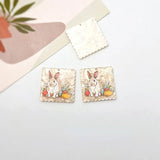 Acrylic Flower Jewelry Material DIY Earring Keychain