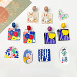 Acrylic Flower Jewelry Material DIY Earring Keychain