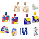 Acrylic Flower Jewelry Material DIY Earring Keychain
