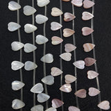 3pcs Natural Pearl Shell Petal Charm Beads 9x12mm