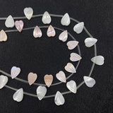 3pcs Natural Pearl Shell Petal Charm Beads 9x12mm