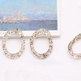 Cracked Shell Resin Square Ring for DIY Earrings