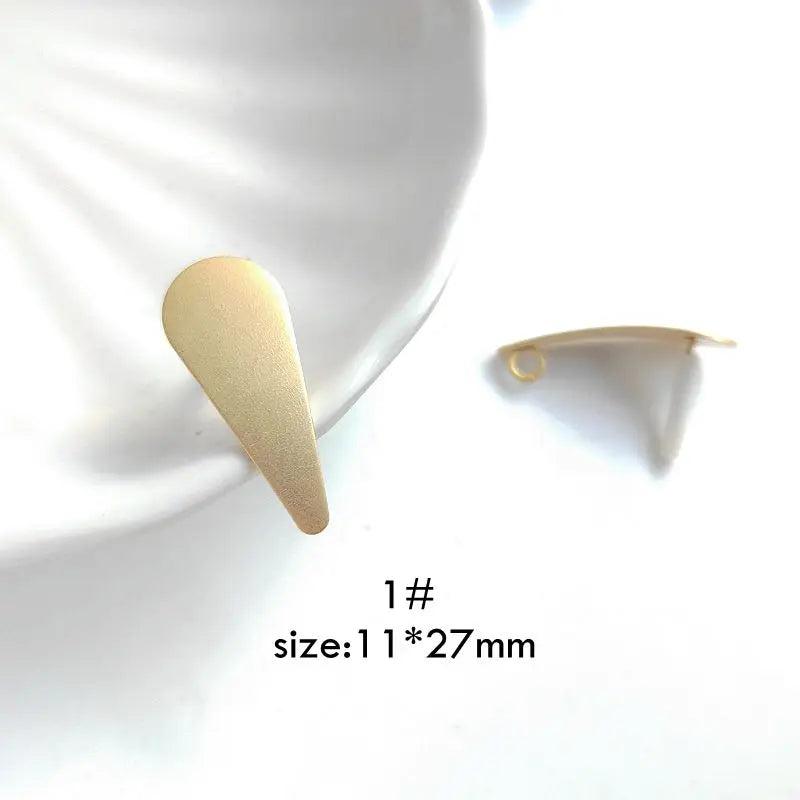 Iron earrings diy jewelry accessories materials 6pcs