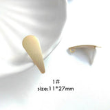Iron earrings diy jewelry accessories materials 6pcs