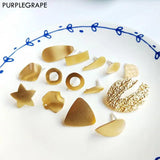 Iron earrings diy jewelry accessories materials 6pcs