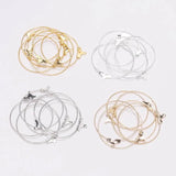 30Pcs DIY Big Round Wire Hoop Earrings Kit for Dangle Earring Jewelry Making