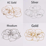 30Pcs DIY Big Round Wire Hoop Earrings Kit for Dangle Earring Jewelry Making