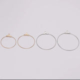 30Pcs DIY Big Round Wire Hoop Earrings Kit for Dangle Earring Jewelry Making