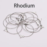 30Pcs DIY Big Round Wire Hoop Earrings Kit for Dangle Earring Jewelry Making
