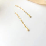 18K Real Necklace Extension Chain Adjustable Copper Plated DIY Accessory