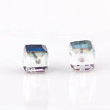 10pcs Colorful Crystal Czech Glass Cube Beads for Jewelry Making