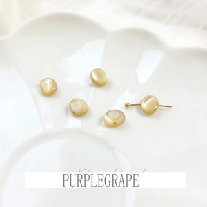 Natural Shell Ring Oval Beads DIY Earrings Antique Hairpin Headdress Bracelet