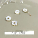 Natural Shell Ring Oval Beads DIY Earrings Antique Hairpin Headdress Bracelet