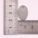10pcs Flat Oval Pendant Charms for DIY Jewelry Making - 20.5*13.5mm