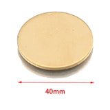 Raw Brass Round Disc Charms Plate Pendant for Necklace