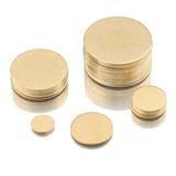 Raw Brass Round Disc Charms Plate Pendant for Necklace