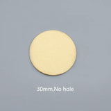Raw Brass Round Disc Charms Plate Pendant for Necklace