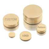 Raw Brass Round Disc Charms Plate Pendant for Necklace